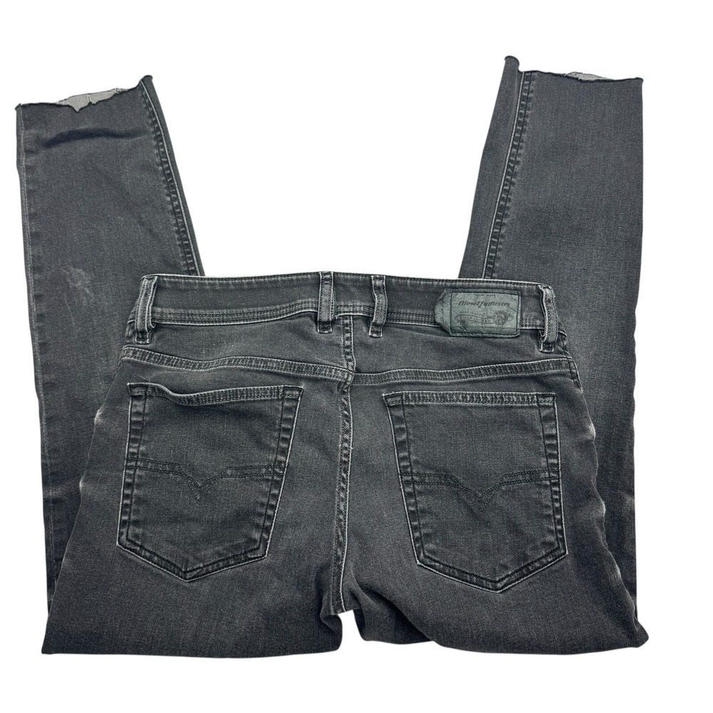 Diesel Industry Troxer Jeans Womens 29 Gray Denim Slim Fit Button Fly Skinny Leg